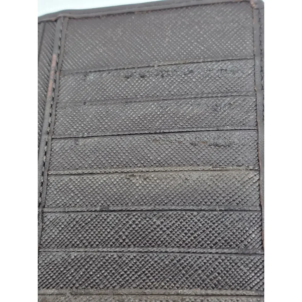 Vintage Coach Brown Signature Leather Breast Pocket Long Wallet Zip Organizer
